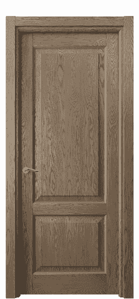 Дверь межкомнатная 0741 ДММ.Б. Цвет Дуб мраморный брашированный. Материал Массив дуба брашированный. Коллекция Lignum. Картинка.