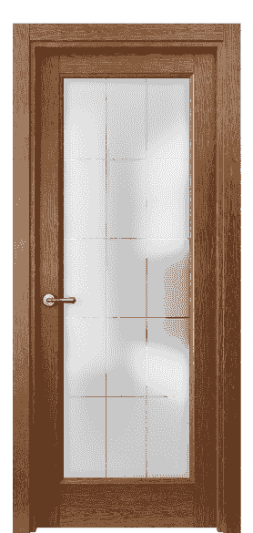 Серия 1402 - Межкомнатная дверь Galant 1402 Дуб коньяк