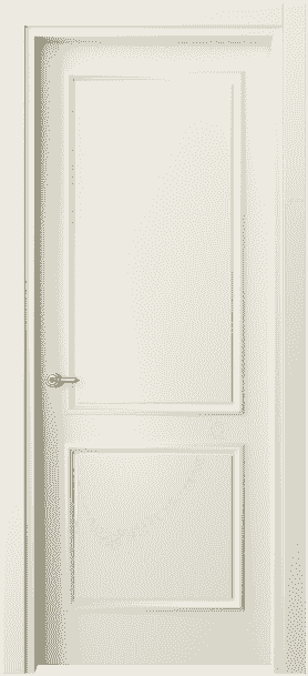 Дверь межкомнатная 8121 ММБ . Цвет Матовый молочно-белый. Материал Гладкая эмаль. Коллекция Paris. Картинка.