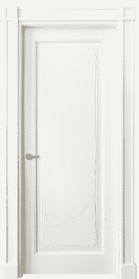 Дверь межкомнатная 6321 БЖМ. Цвет Бук жемчуг. Материал Массив бука эмаль. Коллекция Toscana Elegante. Картинка.