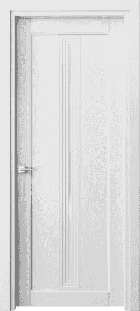 Дверь межкомнатная 6123 ДБС САТ. Цвет Дуб белоснежный. Материал Массив дуба эмаль. Коллекция Ego. Картинка.