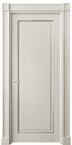 Дверь межкомнатная 6301 БОСС. Цвет Бук облачный серый серебро. Материал  Массив бука эмаль с патиной. Коллекция Toscana Plano. Картинка.