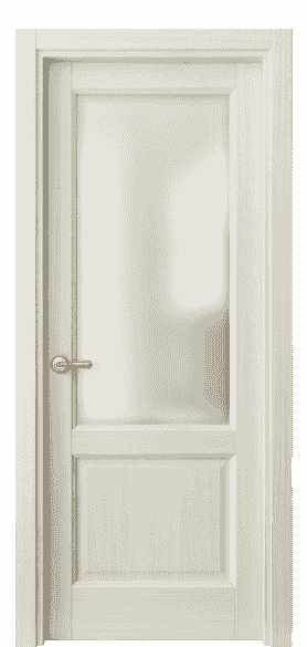 Дверь межкомнатная 1422 МОЯ САТ. Цвет Молочный ясень. Материал Ciplex ламинатин. Коллекция Galant. Картинка.