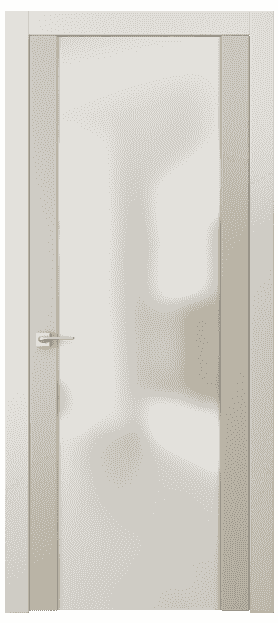 Дверь межкомнатная 4114 ММЦ САТ. Цвет Матовый марципановый. Материал Гладкая эмаль. Коллекция Quadro. Картинка.