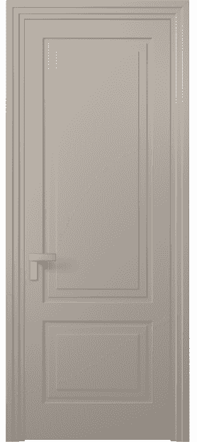 Дверь межкомнатная 8351 МБСК. Цвет Матовый бисквитный. Материал Гладкая эмаль. Коллекция Rocca. Картинка.