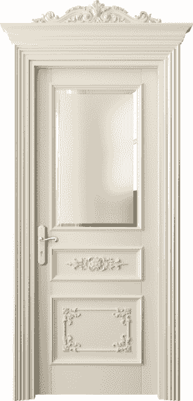 Дверь межкомнатная 6502 БМЦ САТ-Ф. Цвет Бук марципановый. Материал Массив бука эмаль. Коллекция Imperial. Картинка.