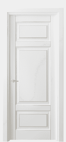 Серия 0721 - Межкомнатная дверь Lignum 0721 Бук белоснежный с позолотой