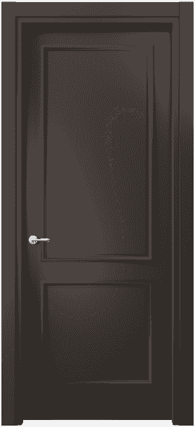 Дверь межкомнатная 8121 МАН . Цвет Матовый антрацит. Материал Гладкая эмаль. Коллекция Paris. Картинка.