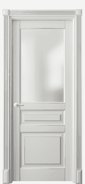 Дверь межкомнатная 0710 БСРС САТ. Цвет Бук серый серебро. Материал  Массив бука эмаль с патиной. Коллекция Lignum. Картинка.