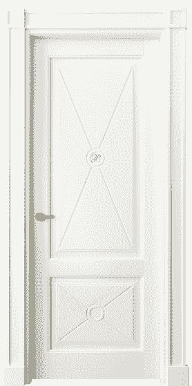 Дверь межкомнатная 6363 БЖМ. Цвет Бук жемчуг. Материал Массив бука эмаль. Коллекция Toscana Litera. Картинка.