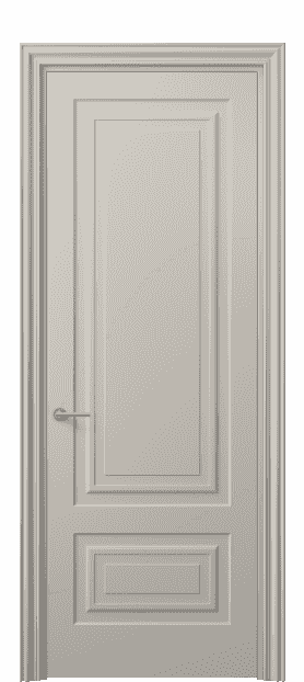 Дверь межкомнатная 8441 МСБЖ . Цвет Матовый светло-бежевый. Материал Гладкая эмаль. Коллекция Mascot. Картинка.