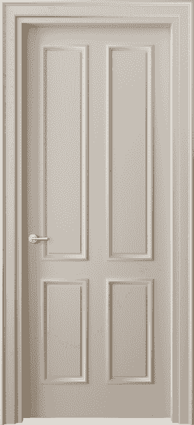 Дверь межкомнатная 8131 МСБЖ. Цвет Матовый светло-бежевый. Материал Гладкая эмаль. Коллекция Paris. Картинка.