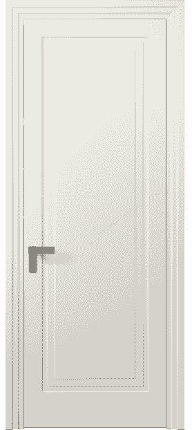 Дверь межкомнатная 8301 МЖМ. Цвет Матовый жемчужный. Материал Гладкая эмаль. Коллекция Rocca. Картинка.