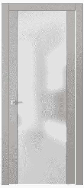 Дверь межкомнатная 4114 МНСР САТ. Цвет Матовый нейтральный серый. Материал Гладкая эмаль. Коллекция Quadro. Картинка.