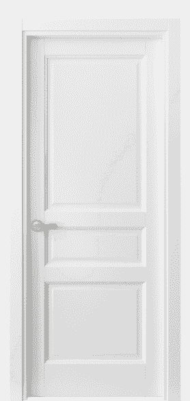 Дверь межкомнатная 1431 МБЛ. Цвет Матовый белоснежный. Материал Гладкая эмаль. Коллекция Galant. Картинка.