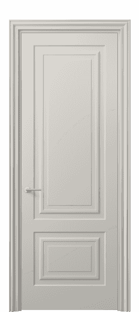 Дверь межкомнатная 8451 МОС . Цвет Матовый облачно-серый. Материал Гладкая эмаль. Коллекция Mascot. Картинка.
