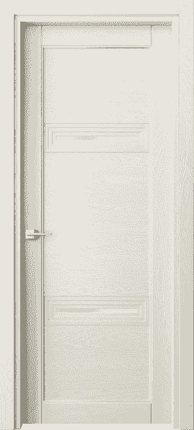 Дверь межкомнатная 6113 ДМБ САТ. Цвет Дуб молочно-белый. Материал Массив дуба эмаль. Коллекция Ego. Картинка.