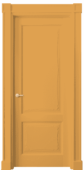 Дверь межкомнатная 6323 Пастельно-жёлтый RAL 1034. Цвет Пастельно-жёлтый RAL 1034. Материал Массив бука эмаль. Коллекция Toscana Elegante. Картинка.