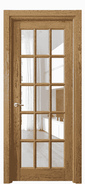 Серия 0708 - Межкомнатная дверь Lignum 0708 Дуб медовый брашированный