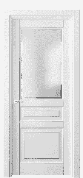 Серия 0710 - Межкомнатная дверь Lignum 0710 Бук белоснежный с серебром