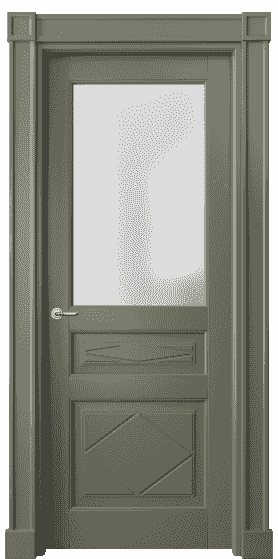 Дверь межкомнатная 6344 БОТ САТ. Цвет Бук оливковый тёмный. Материал Массив бука эмаль. Коллекция Toscana Rombo. Картинка.