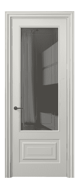 Дверь межкомнатная 8442 МСР Серое с гравировкой. Цвет Матовый серый. Материал Гладкая эмаль. Коллекция Mascot. Картинка.