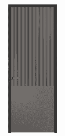 Дверь межкомнатная 8205 МКЛС . Цвет Матовый классический серый. Материал Гладкая эмаль. Коллекция Velvet. Картинка.