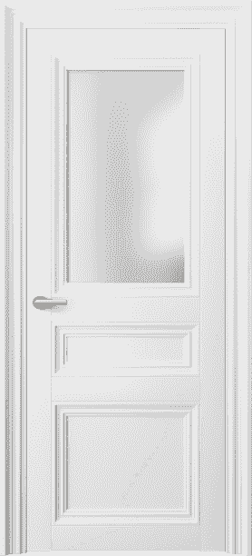 Дверь межкомнатная 2538 БШ САТ. Цвет Белый шёлк. Материал Ciplex ламинатин. Коллекция Centro. Картинка.