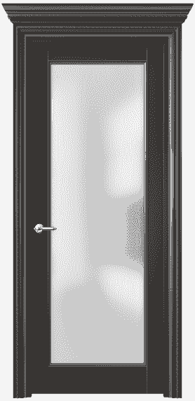 Дверь межкомнатная 6202 БАНС САТ. Цвет Бук антрацит серебро. Материал  Массив бука эмаль с патиной. Коллекция Royal. Картинка.