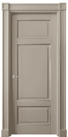 Дверь межкомнатная 6307 ББСКП. Цвет Бук бисквитный позолота. Материал  Массив бука эмаль с патиной. Коллекция Toscana Plano. Картинка.