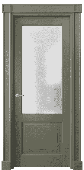 Дверь межкомнатная 6322 БОТ САТ. Цвет Бук оливковый тёмный. Материал Массив бука эмаль. Коллекция Toscana Elegante. Картинка.