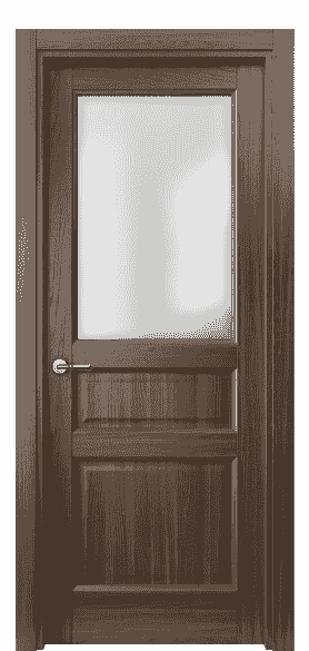 Дверь межкомнатная 1432 ШОЯ САТ. Цвет Шоколадный ясень. Материал Ciplex ламинатин. Коллекция Galant. Картинка.