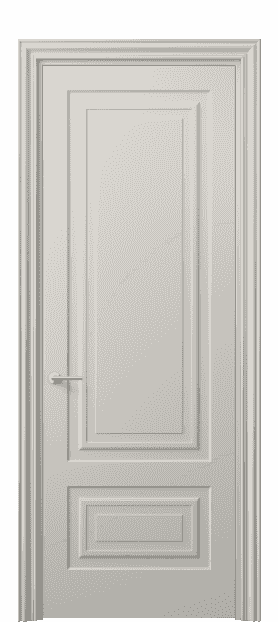 Дверь межкомнатная 8441 МОС . Цвет Матовый облачно-серый. Материал Гладкая эмаль. Коллекция Mascot. Картинка.