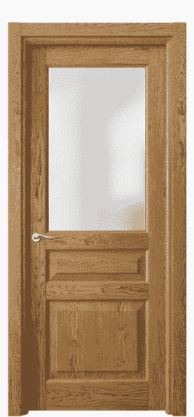Серия 0710 - Межкомнатная дверь Lignum 0710 Дуб медовый брашированный