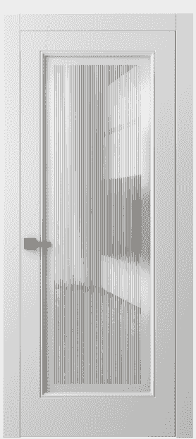 Дверь межкомнатная 8300 МБЛ . Цвет Матовый белоснежный. Материал Гладкая эмаль. Коллекция Linea. Картинка.