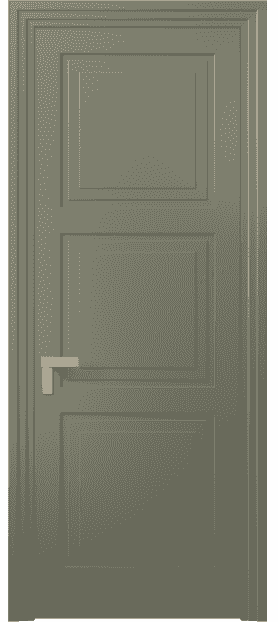 Дверь межкомнатная 8331 МОТ. Цвет Матовый оливковый тёмный. Материал Гладкая эмаль. Коллекция Rocca. Картинка.
