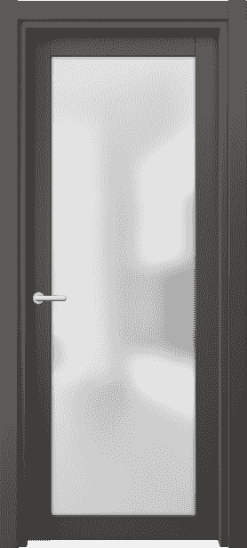 Дверь межкомнатная 2102 СТГФ САТ. Цвет Софт-тач графитовый. Материал Полипропилен. Коллекция Neo. Картинка.