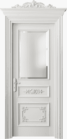 Дверь межкомнатная 6502 БС САТ Ф. Цвет Бук серый. Материал Массив бука эмаль. Коллекция Imperial. Картинка.