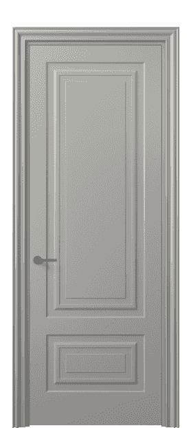 Дверь межкомнатная 8441 МНСР . Цвет Матовый нейтральный серый. Материал Гладкая эмаль. Коллекция Mascot. Картинка.