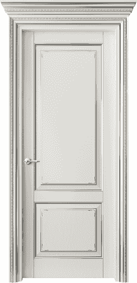 Серия 6211 - Межкомнатная дверь Royal 6211 Бук жемчуг с серебром