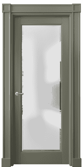 Дверь межкомнатная 6300 БОТ САТ-Ф. Цвет Бук оливковый тёмный. Материал Массив бука эмаль. Коллекция Toscana Plano. Картинка.
