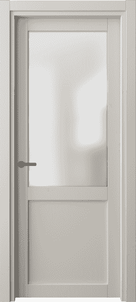 Дверь межкомнатная 2122 СТСС САТ. Цвет Софт-тач светло-серый. Материал Полипропилен. Коллекция Neo. Картинка.