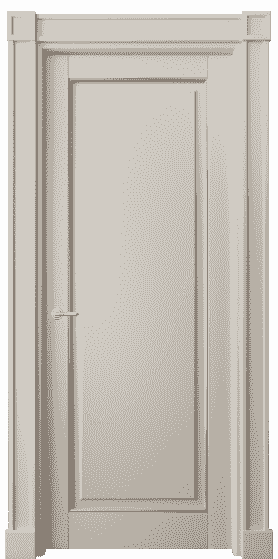 Дверь межкомнатная 6301 БСБЖС. Цвет Бук светло-бежевый серебряный. Материал  Массив бука эмаль с патиной. Коллекция Toscana Plano. Картинка.