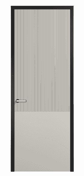 Дверь межкомнатная 8205 МОС . Цвет Матовый облачно-серый. Материал Гладкая эмаль. Коллекция Velvet. Картинка.