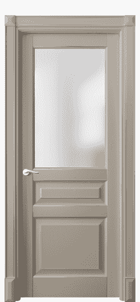 Дверь межкомнатная 0710 ББСКС САТ. Цвет Бук бисквитный серебро. Материал  Массив бука эмаль с патиной. Коллекция Lignum. Картинка.