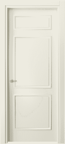 Дверь межкомнатная 8123 ММБ . Цвет Матовый молочно-белый. Материал Гладкая эмаль. Коллекция Paris. Картинка.