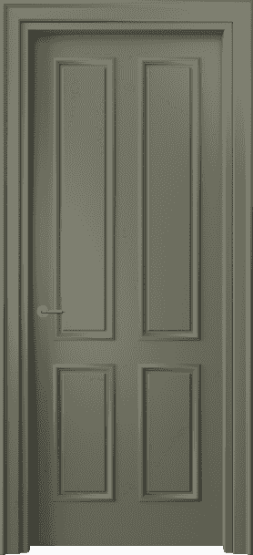 Дверь межкомнатная 8131 МОТ. Цвет Матовый оливковый тёмный. Материал Гладкая эмаль. Коллекция Paris. Картинка.