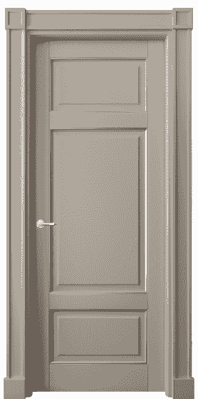 Дверь межкомнатная 6307 ББСКС. Цвет Бук бисквитный серебро. Материал  Массив бука эмаль с патиной. Коллекция Toscana Plano. Картинка.