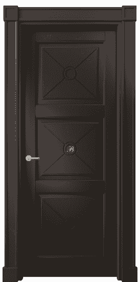 Дверь межкомнатная 6369 БАН. Цвет Бук антрацит. Материал Массив бука эмаль. Коллекция Toscana Litera. Картинка.