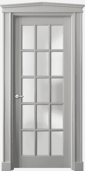 Дверь межкомнатная 6311 БНСР САТ. Цвет Бук нейтральный серый. Материал Массив бука эмаль. Коллекция Toscana Grigliato. Картинка.